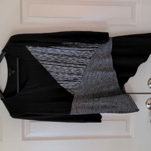 AB studio women's asymmetric long sleeve blouse size M